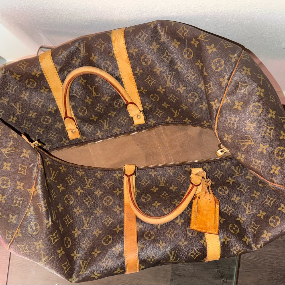 Vintage Louis Vuitton Brown Monogram Duffel Bag - Picture 9 of 11